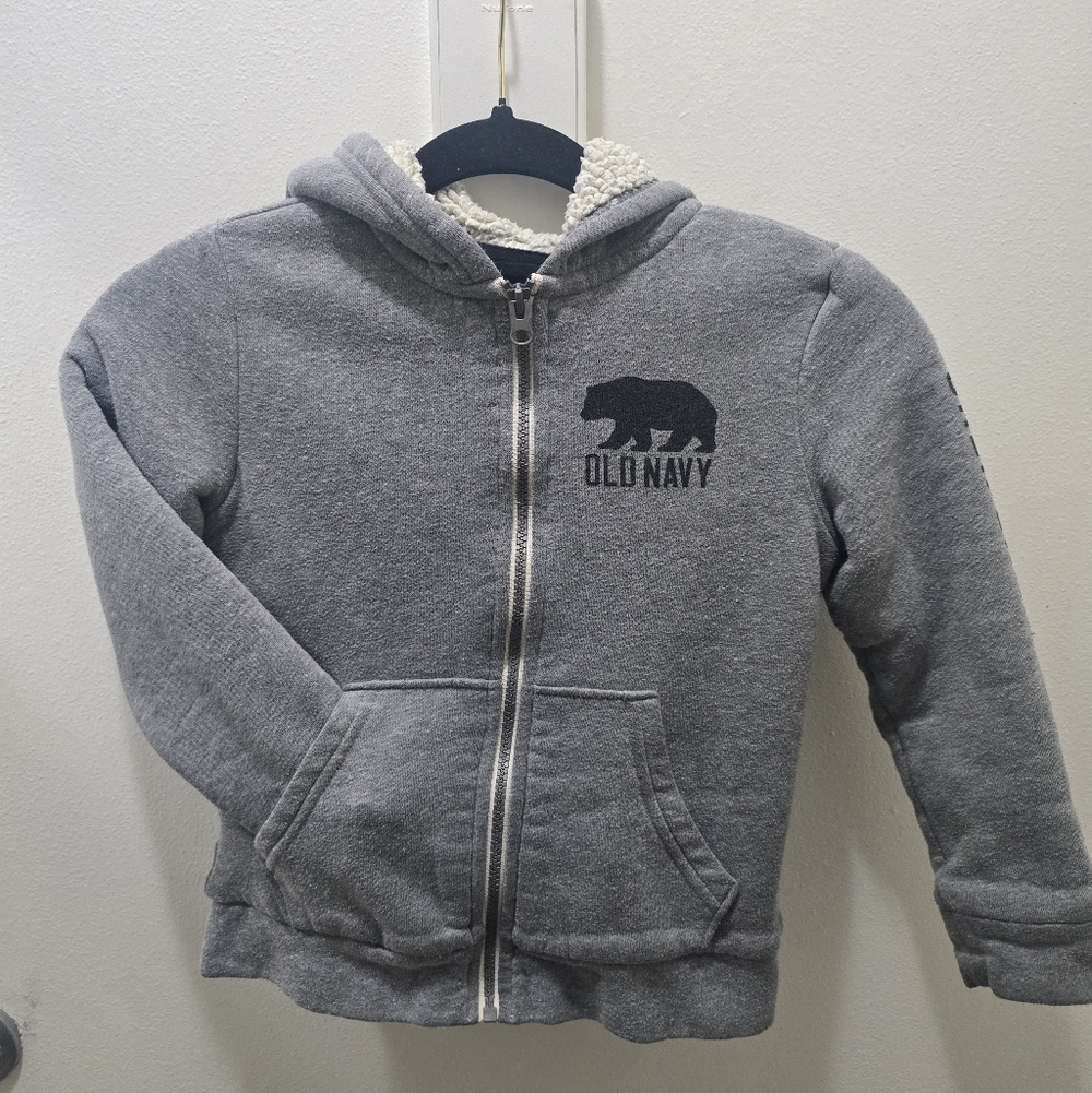 Old Navy Boy’s Sherpa-Lined Full-Zip Hoodie